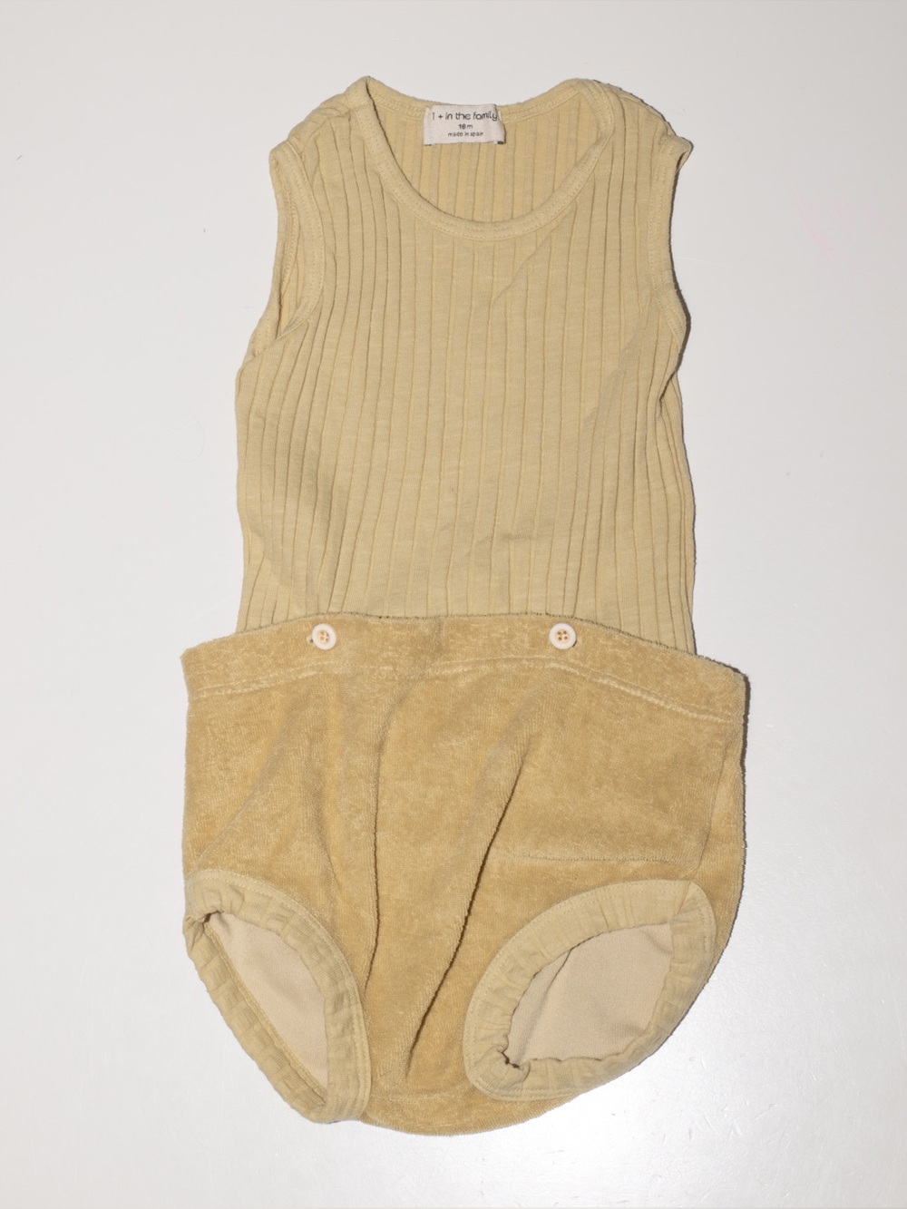 1 + in the family ribbed and terry summer romper